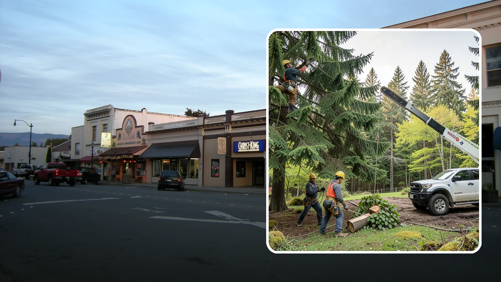 Small tree removal in Burlington, Skagit County, WA - The removal of small or young trees.