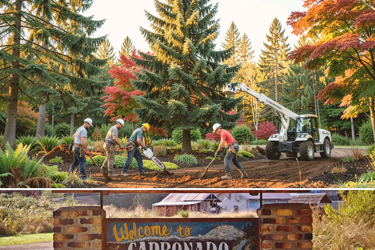 Small tree removal in Carbonado, Pierce County, WA - In the Puget Sound climate, this service can be performed year-round but may require extra caution during wet seasons when ground...