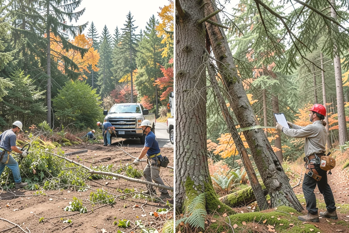 Small tree removal in Carnation, King County, WA - On-site assessment and hazard evaluation