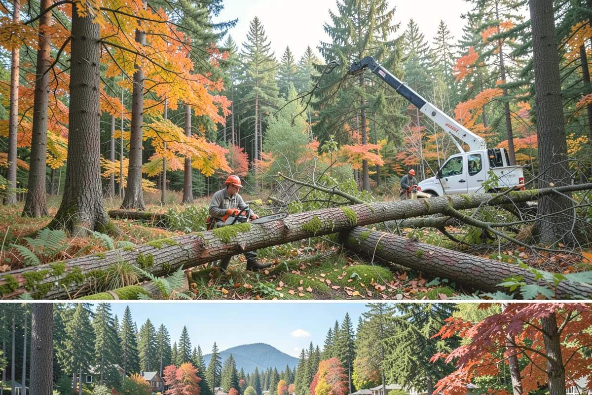 Small tree removal in Covington, King County, WA - In the Puget Sound climate, this service can be performed year-round but may require extra caution during wet seasons when ground...
