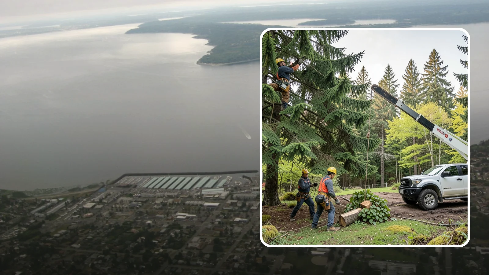 Small tree removal in Des Moines, King County, WA - The removal of small or young trees.