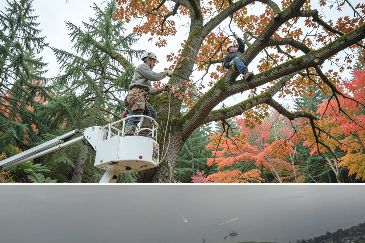 Small tree removal in Des Moines, King County, WA - In the Puget Sound climate, this service can be performed year-round but may require extra caution during wet seasons when ground...