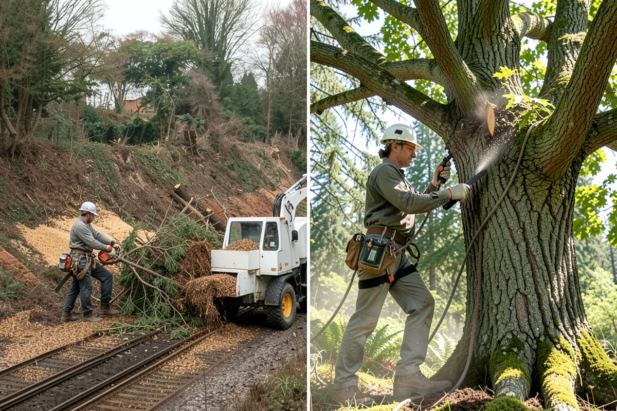 Small tree removal in DuPont, Pierce County, WA - On-site assessment and hazard evaluation