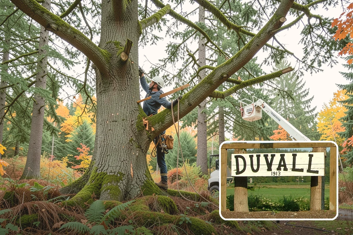 Small tree removal in Duvall, King County, WA - Removes safety hazards and reduces liability