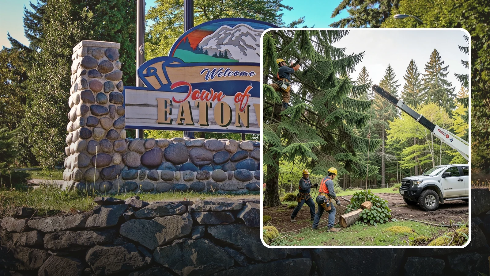 Small tree removal in Eatonville, Pierce County, WA - The removal of small or young trees.