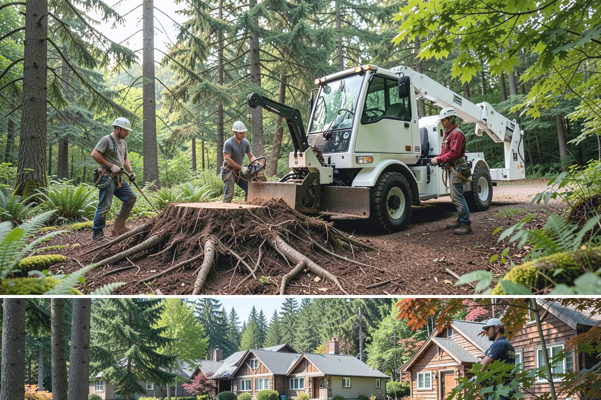 Small tree removal in Edgewood, Pierce County, WA - In the Puget Sound climate, this service can be performed year-round but may require extra caution during wet seasons when ground...