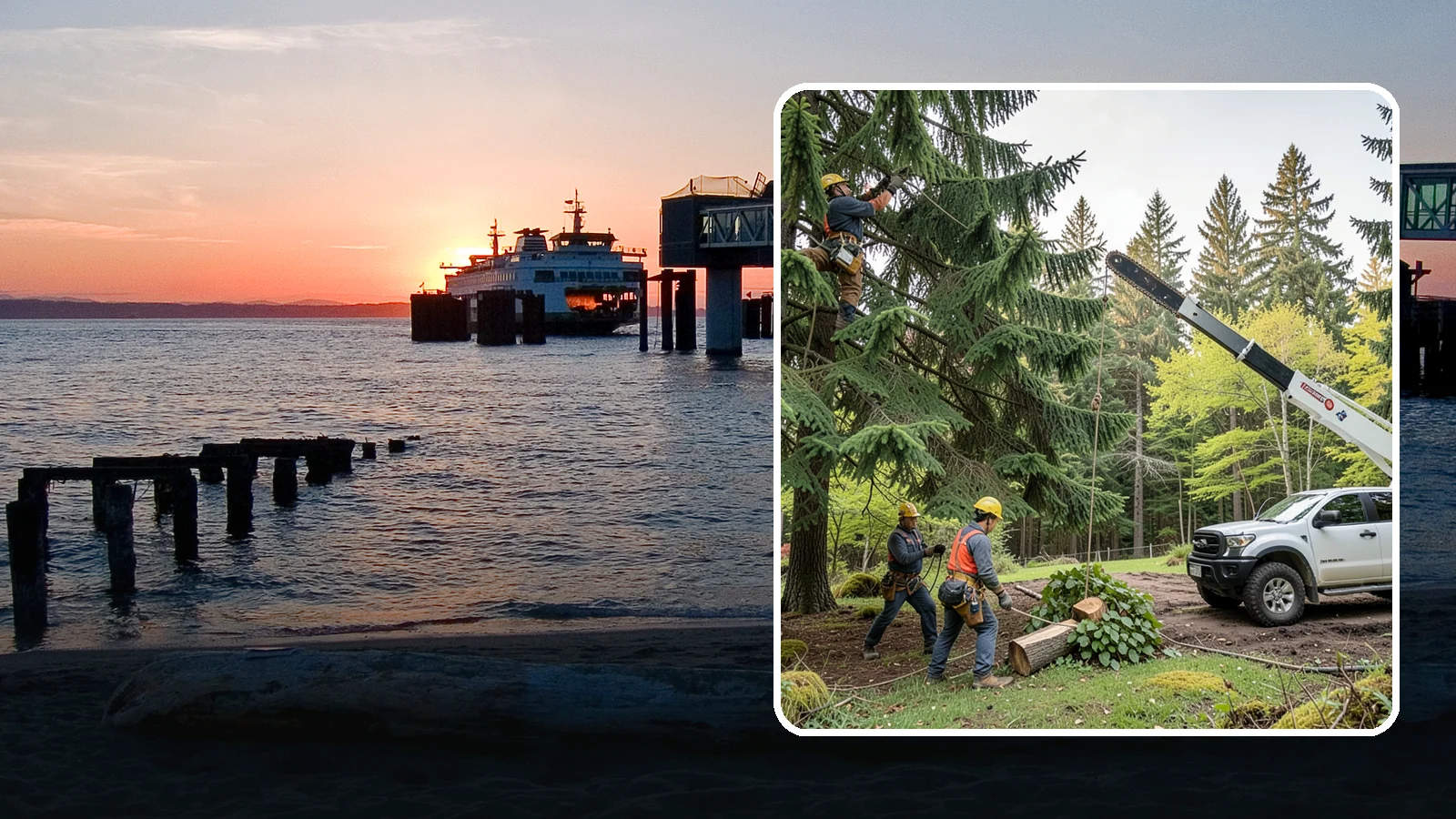 Small tree removal in Edmonds, Snohomish County, WA - The removal of small or young trees.