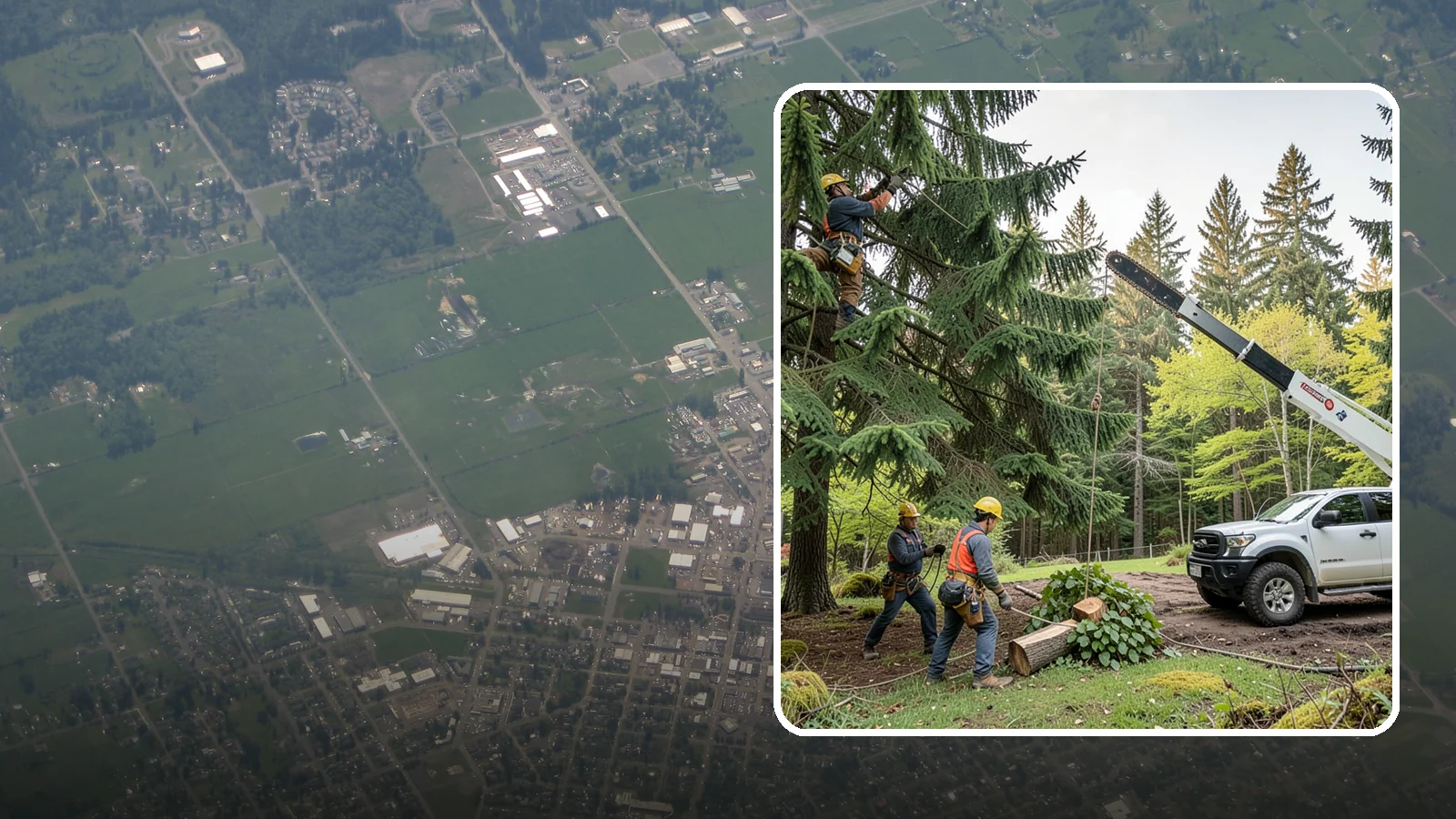 Small tree removal in Enumclaw, King County, WA - The removal of small or young trees.