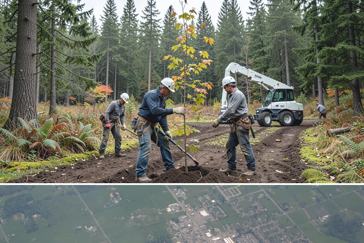 Small tree removal in Enumclaw, King County, WA - In the Puget Sound climate, this service can be performed year-round but may require extra caution during wet seasons when ground...