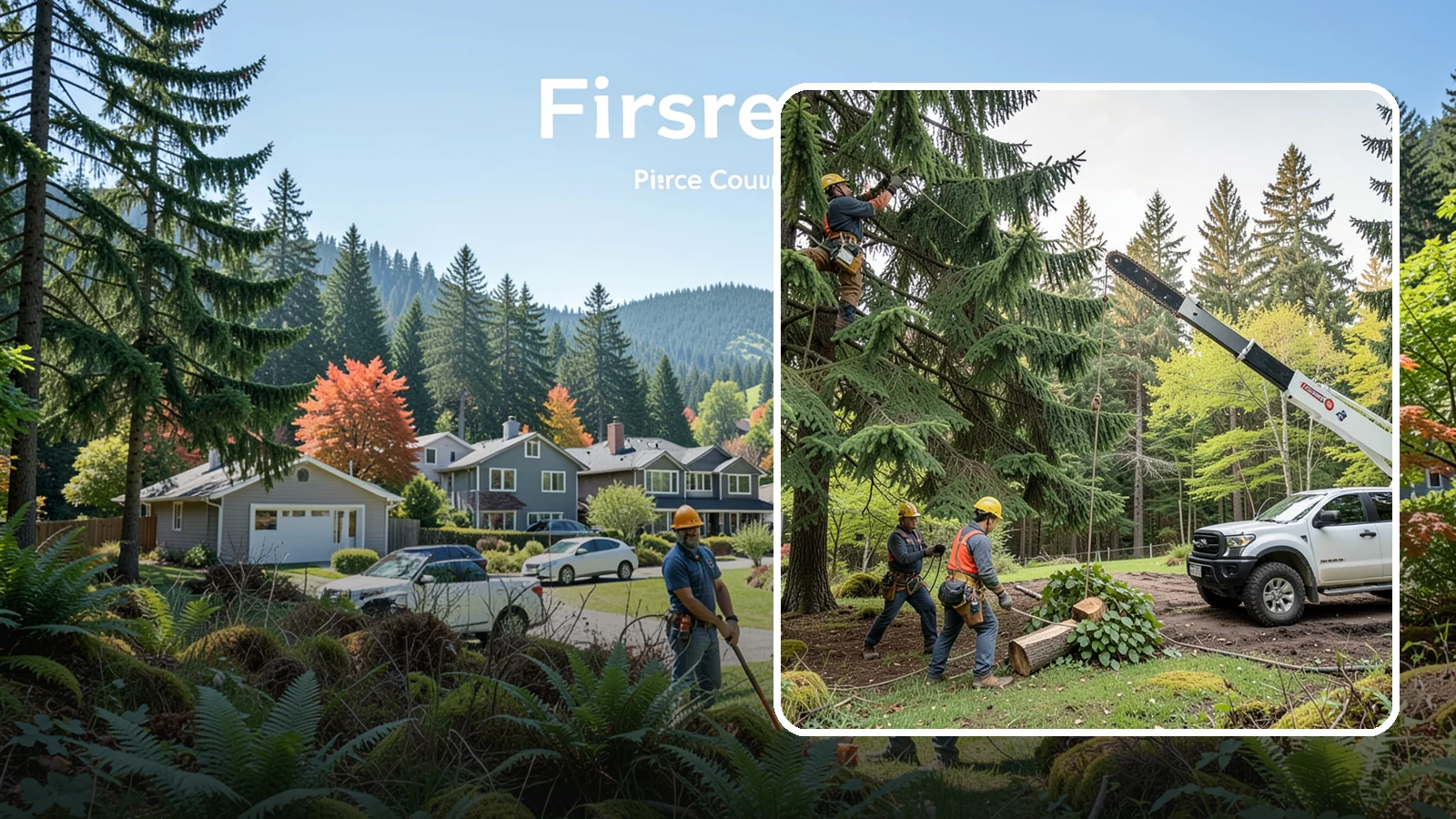 Small tree removal in Fircrest, Pierce County, WA - The removal of small or young trees.