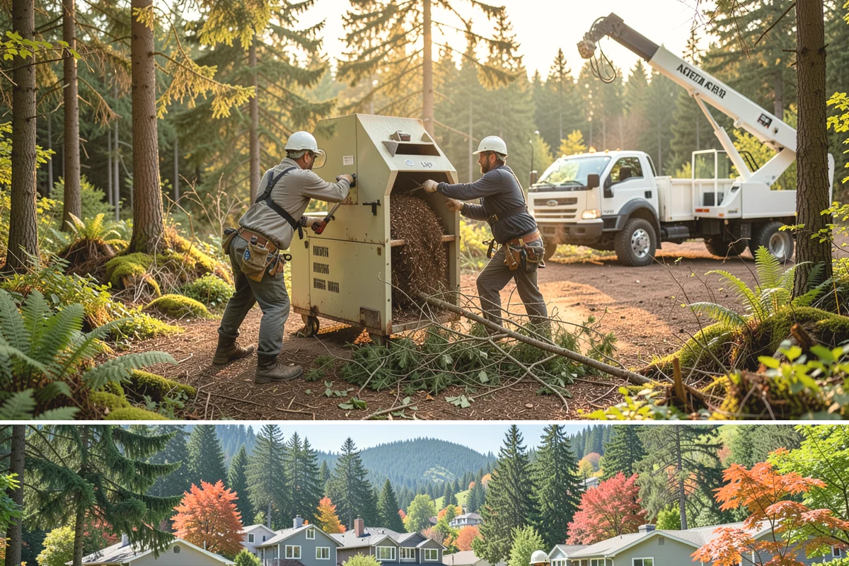 Small tree removal in Fircrest, Pierce County, WA - In the Puget Sound climate, this service can be performed year-round but may require extra caution during wet seasons when ground...