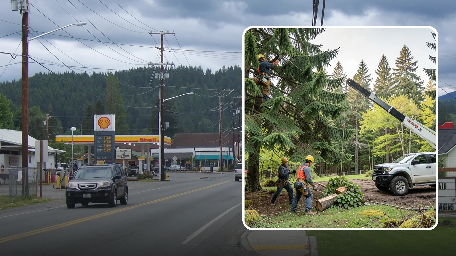 Small tree removal in Granite Falls, Snohomish County, WA - The removal of small or young trees.