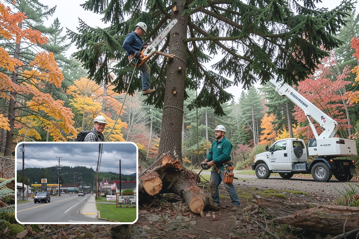Small tree removal in Granite Falls, Snohomish County, WA - Removes safety hazards and reduces liability