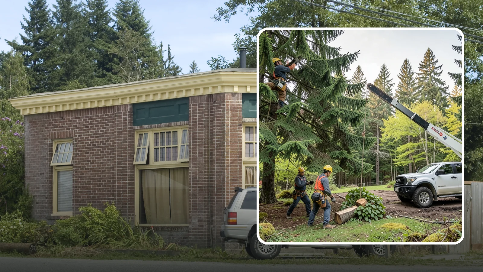 Small tree removal in Hamilton, Skagit County, WA - The removal of small or young trees.