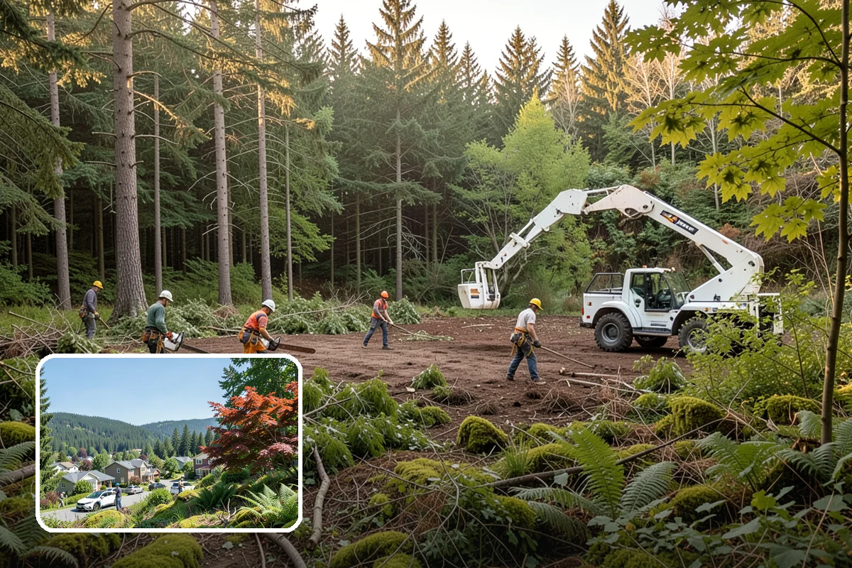 Small tree removal in Index, Snohomish County, WA - Removes safety hazards and reduces liability