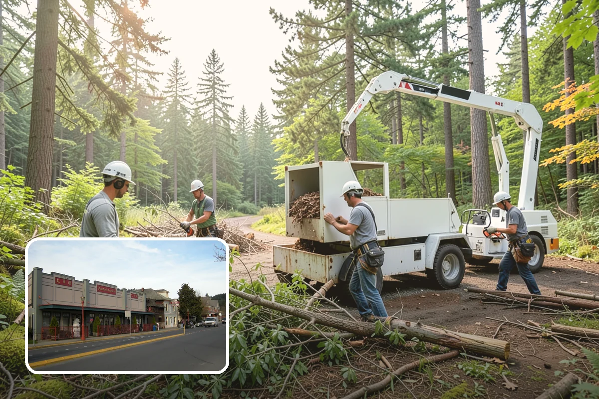 Small tree removal in Issaquah, King County, WA - Removes safety hazards and reduces liability