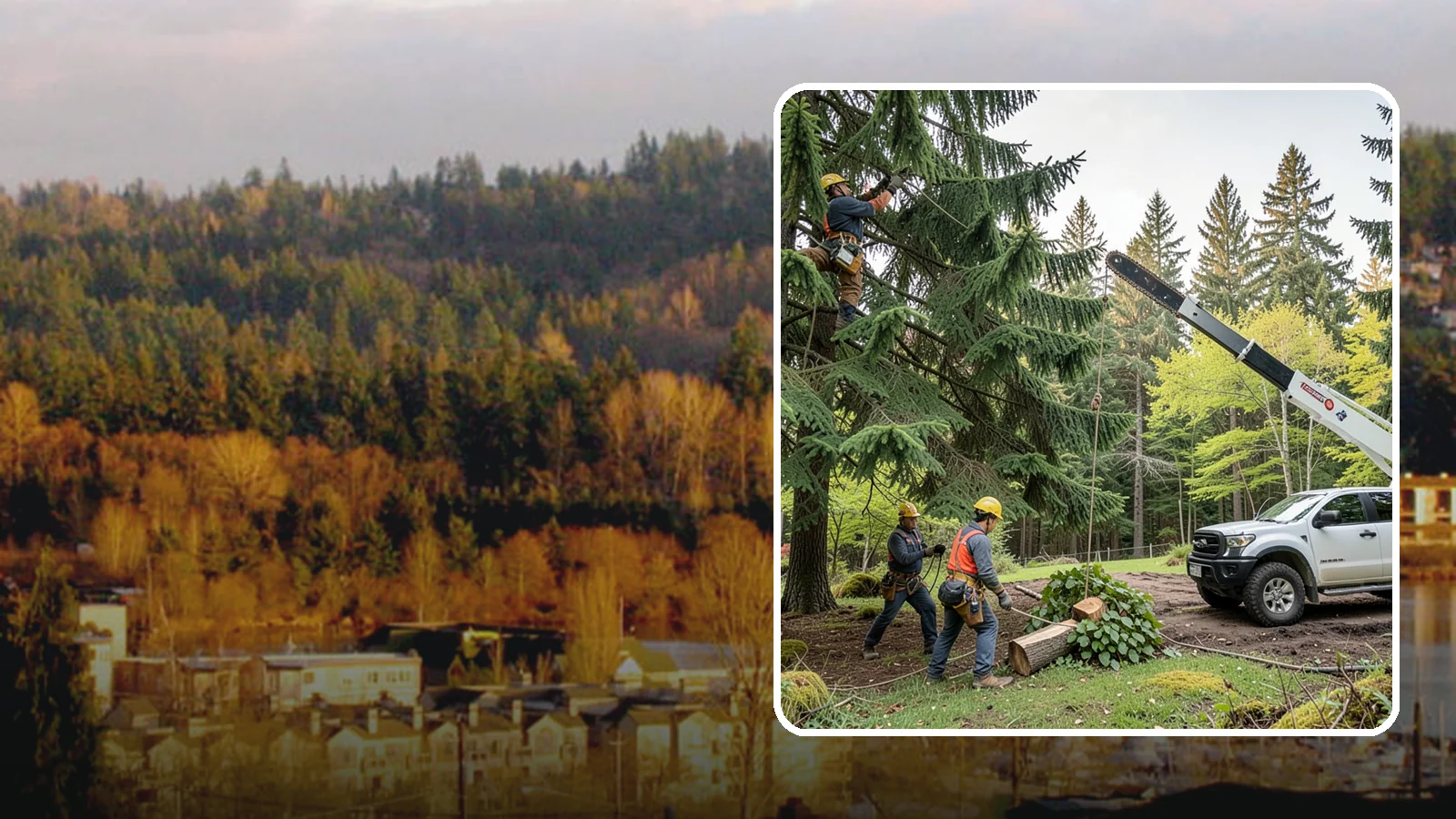 Small tree removal in Kenmore, King County, WA - The removal of small or young trees.