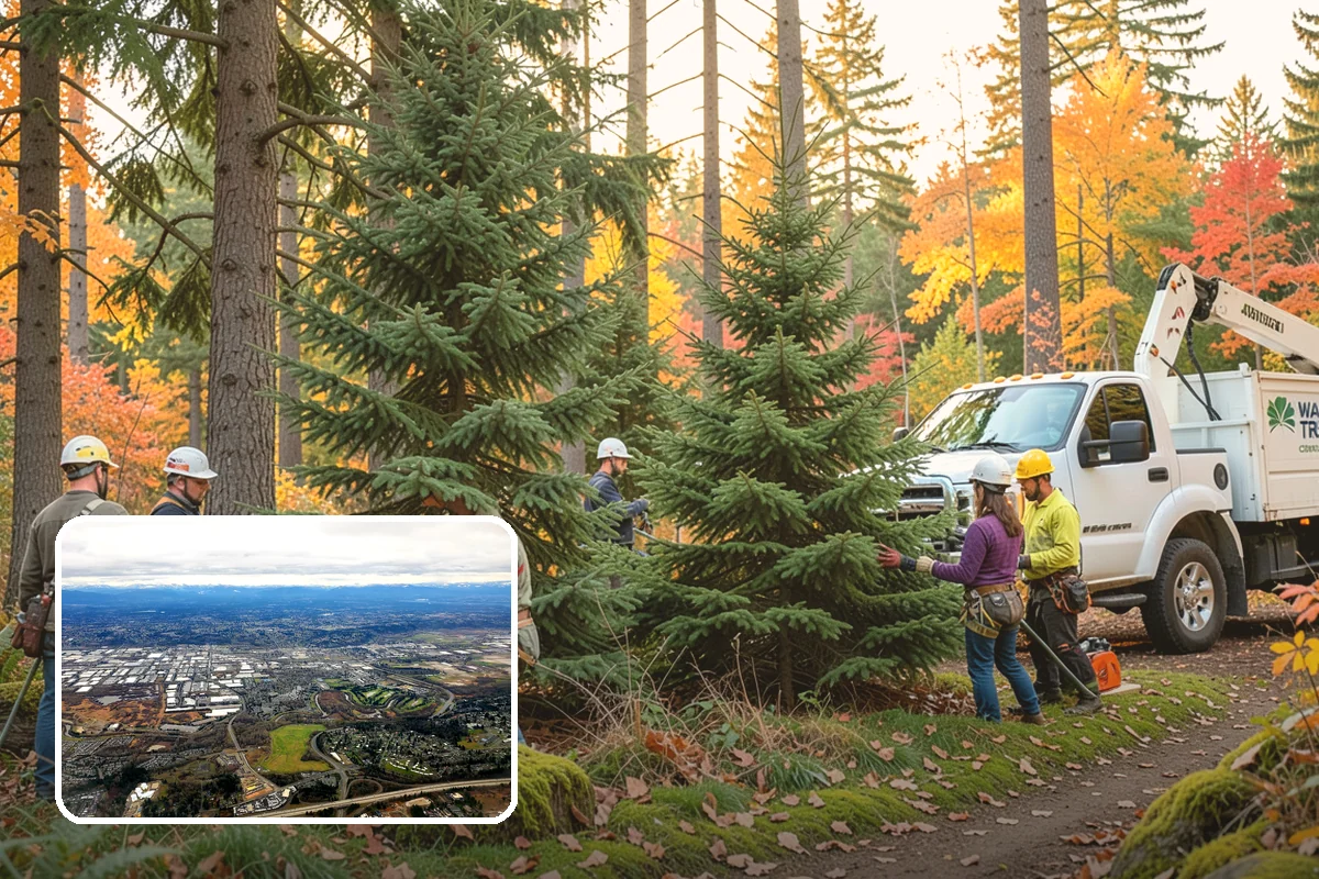 Small tree removal in Kent, King County, WA - Removes safety hazards and reduces liability