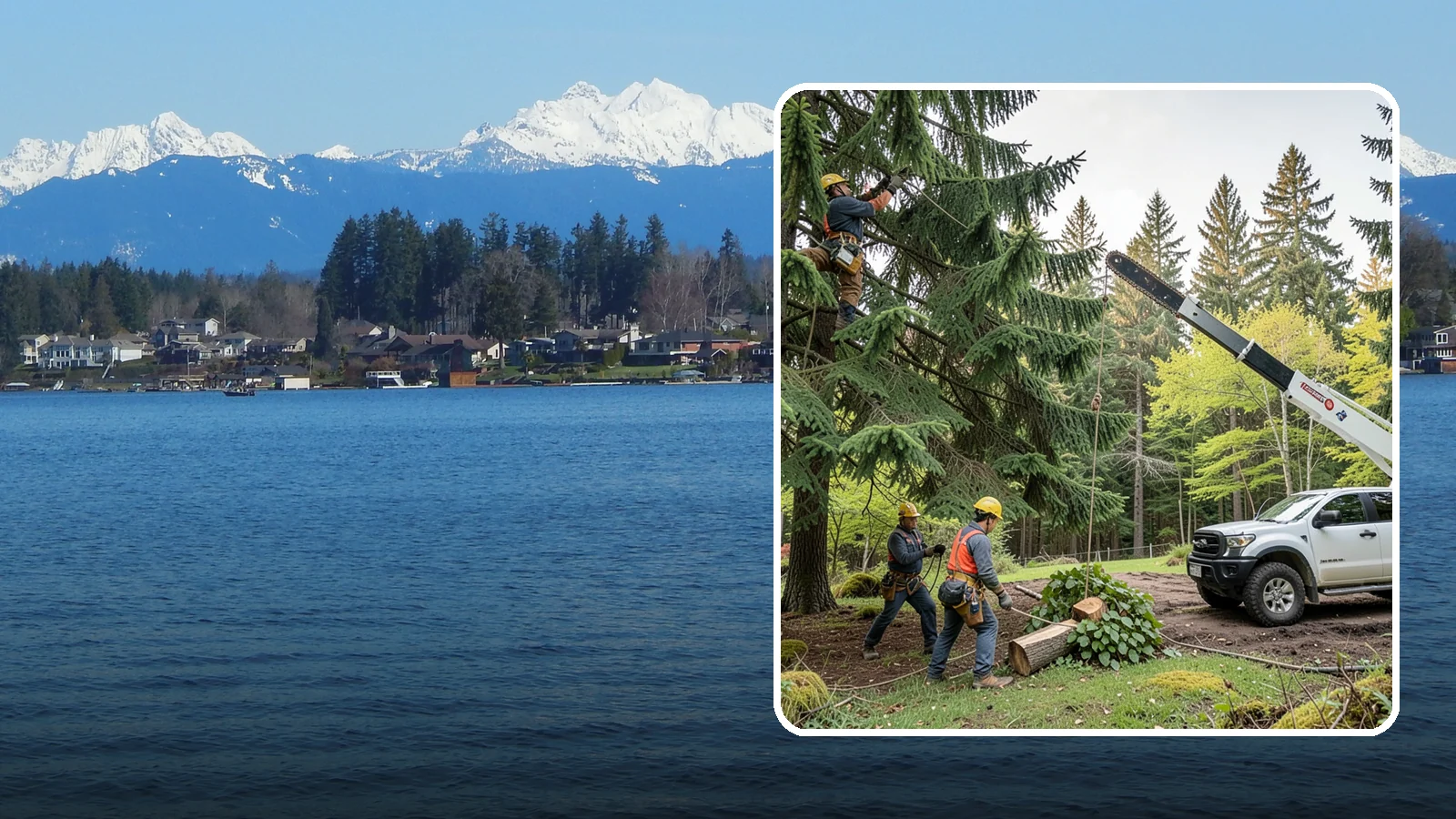 Small tree removal in Lake Stevens, Snohomish County, WA - The removal of small or young trees.