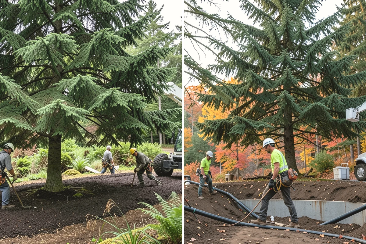 Small tree removal in Lake Stevens, Snohomish County, WA - On-site assessment and hazard evaluation