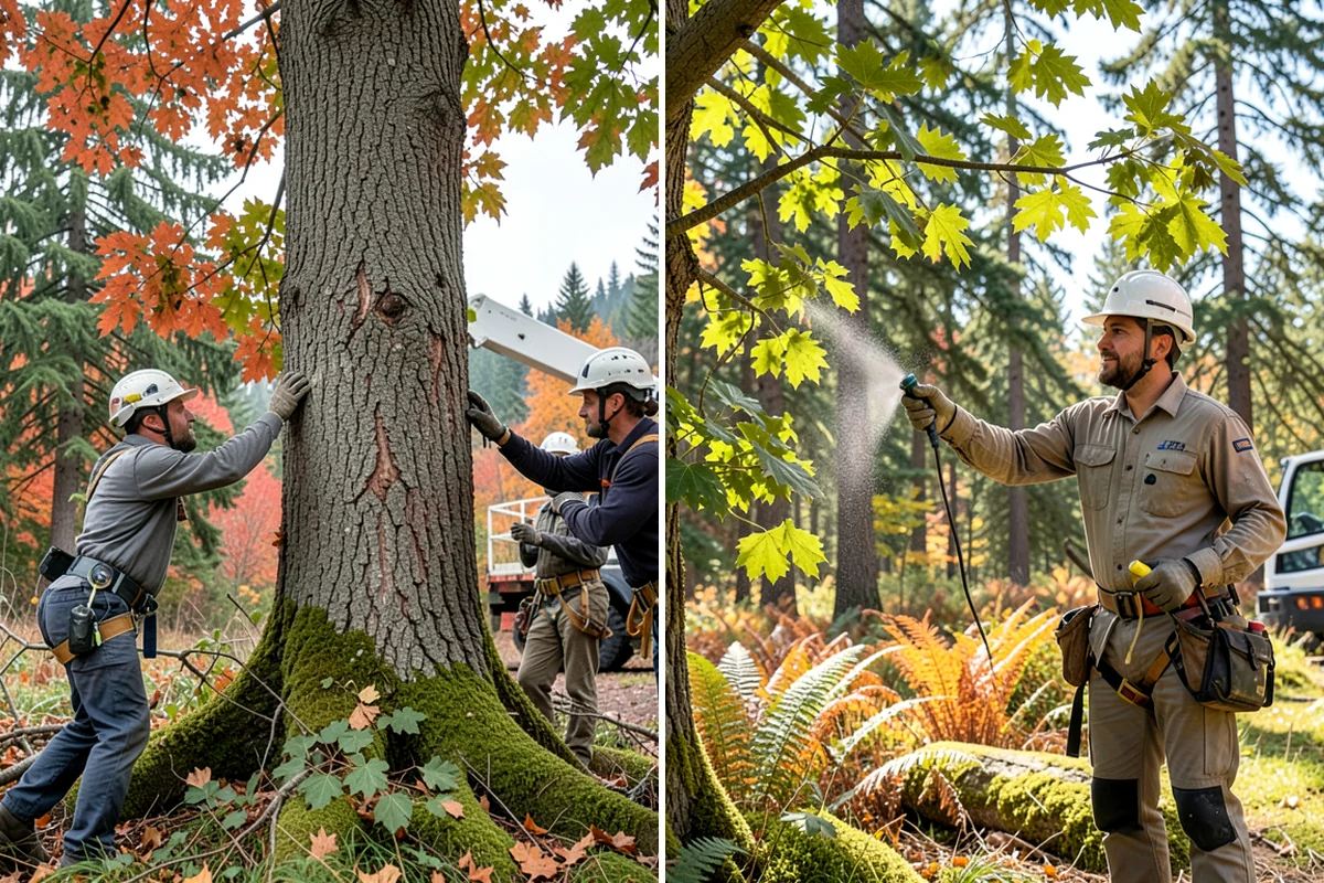 Small tree removal in Lakewood, Pierce County, WA - On-site assessment and hazard evaluation