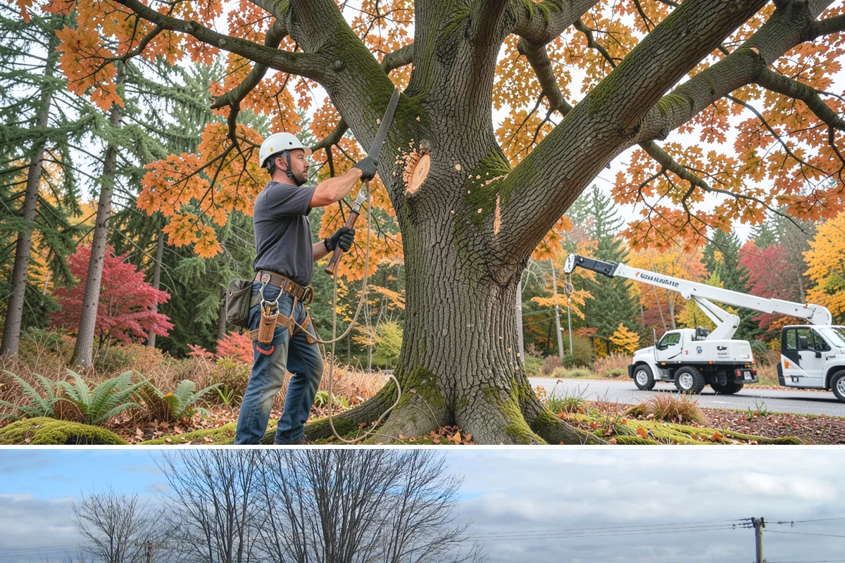 Small tree removal in Langley, Island County, WA - In the Puget Sound climate, this service can be performed year-round but may require extra caution during wet seasons when ground...