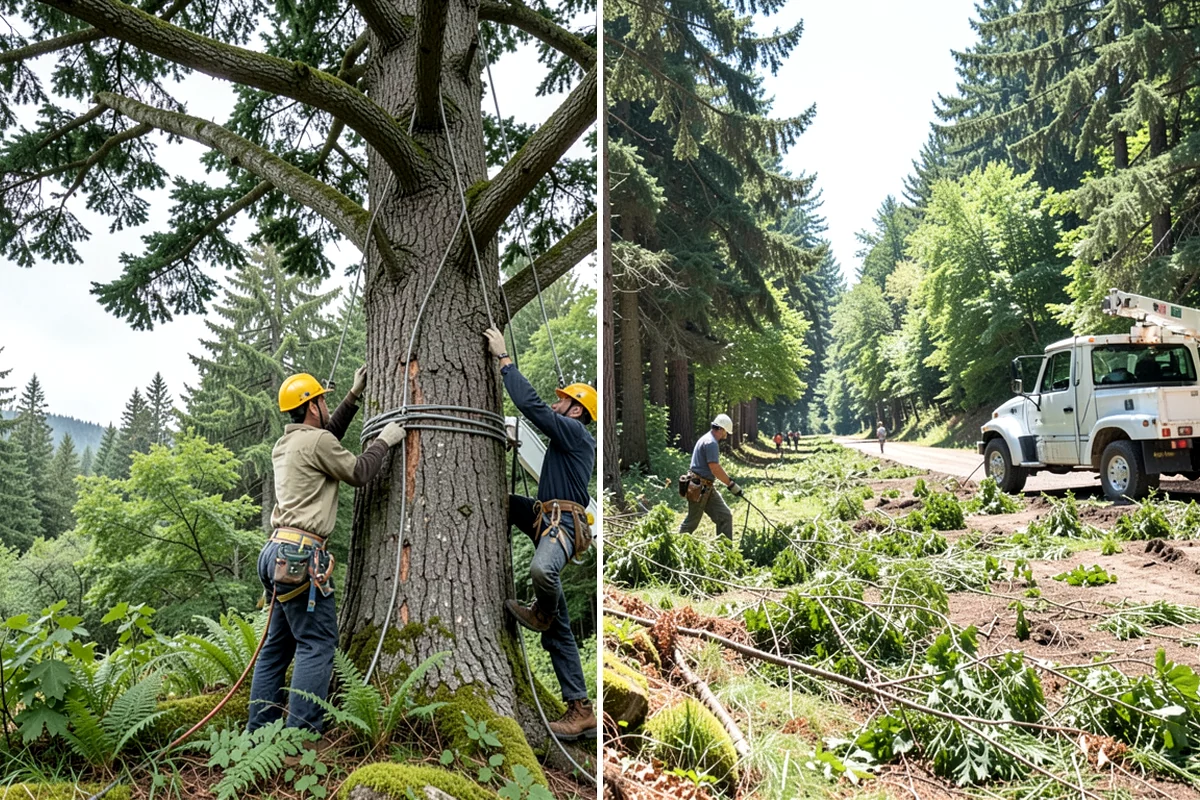 Small tree removal in Lyman, Skagit County, WA - On-site assessment and hazard evaluation