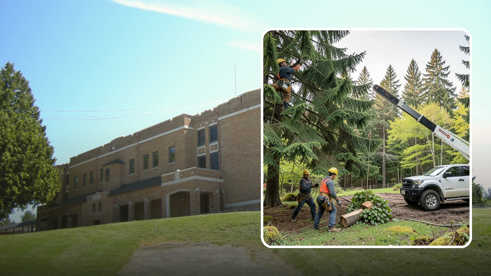Small tree removal in Maple Valley, King County, WA - The removal of small or young trees.