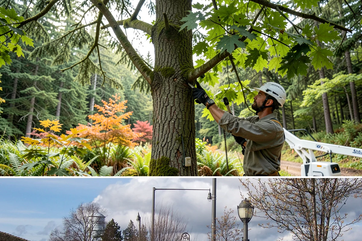 Small tree removal in Marysville, Snohomish County, WA - In the Puget Sound climate, this service can be performed year-round but may require extra caution during wet seasons when ground...