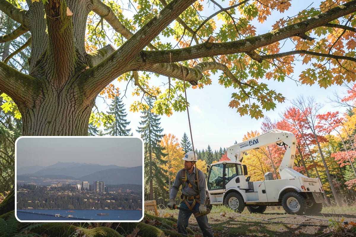 Small tree removal in Medina, King County, WA - Removes safety hazards and reduces liability