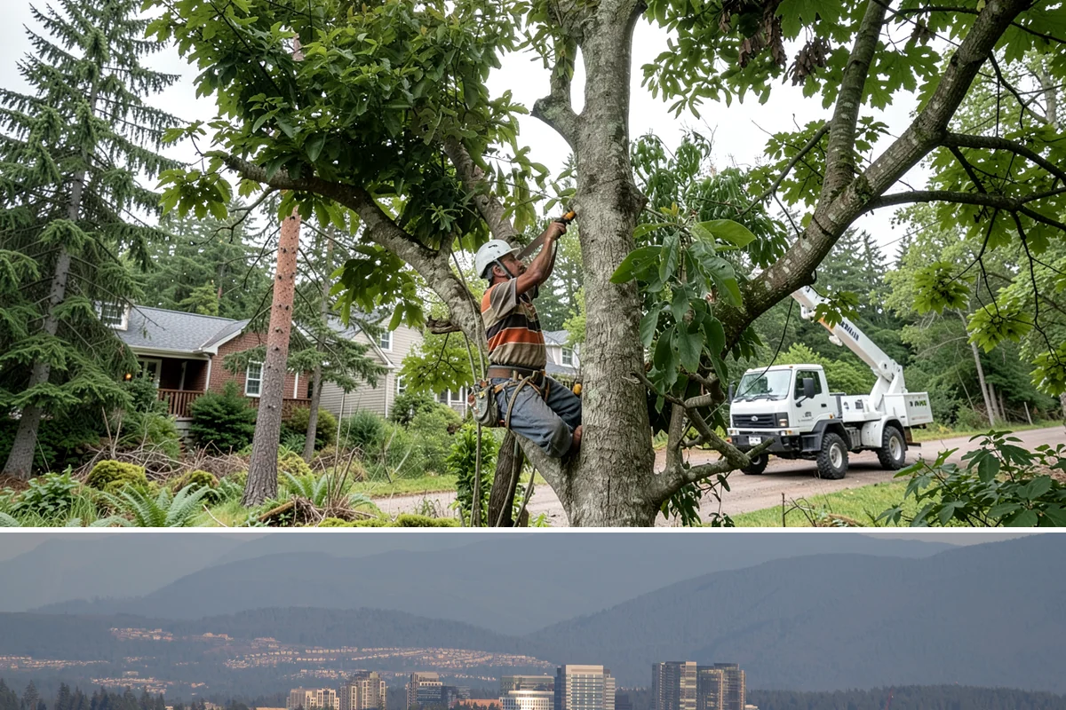 Small tree removal in Medina, King County, WA - In the Puget Sound climate, this service can be performed year-round but may require extra caution during wet seasons when ground...