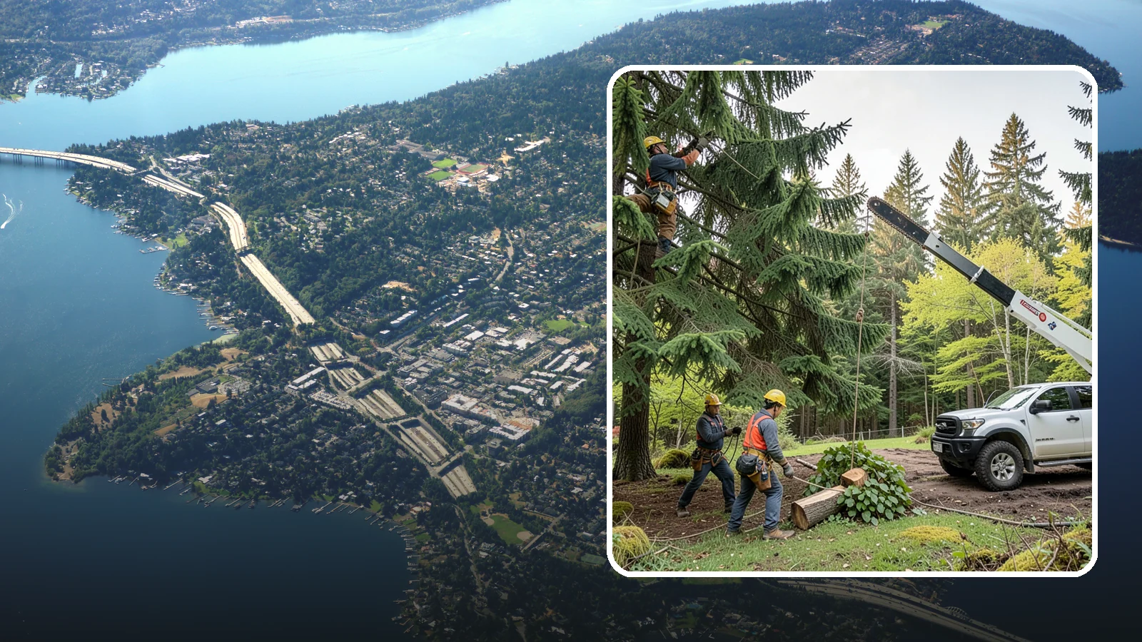 Small tree removal in Mercer Island, King County, WA - The removal of small or young trees.