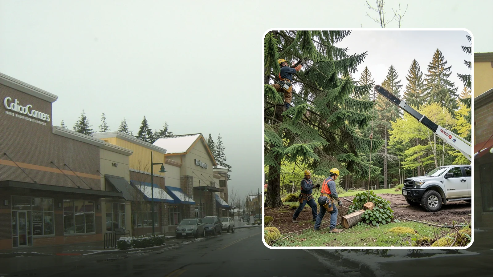 Small tree removal in Mill Creek, Snohomish County, WA - The removal of small or young trees.