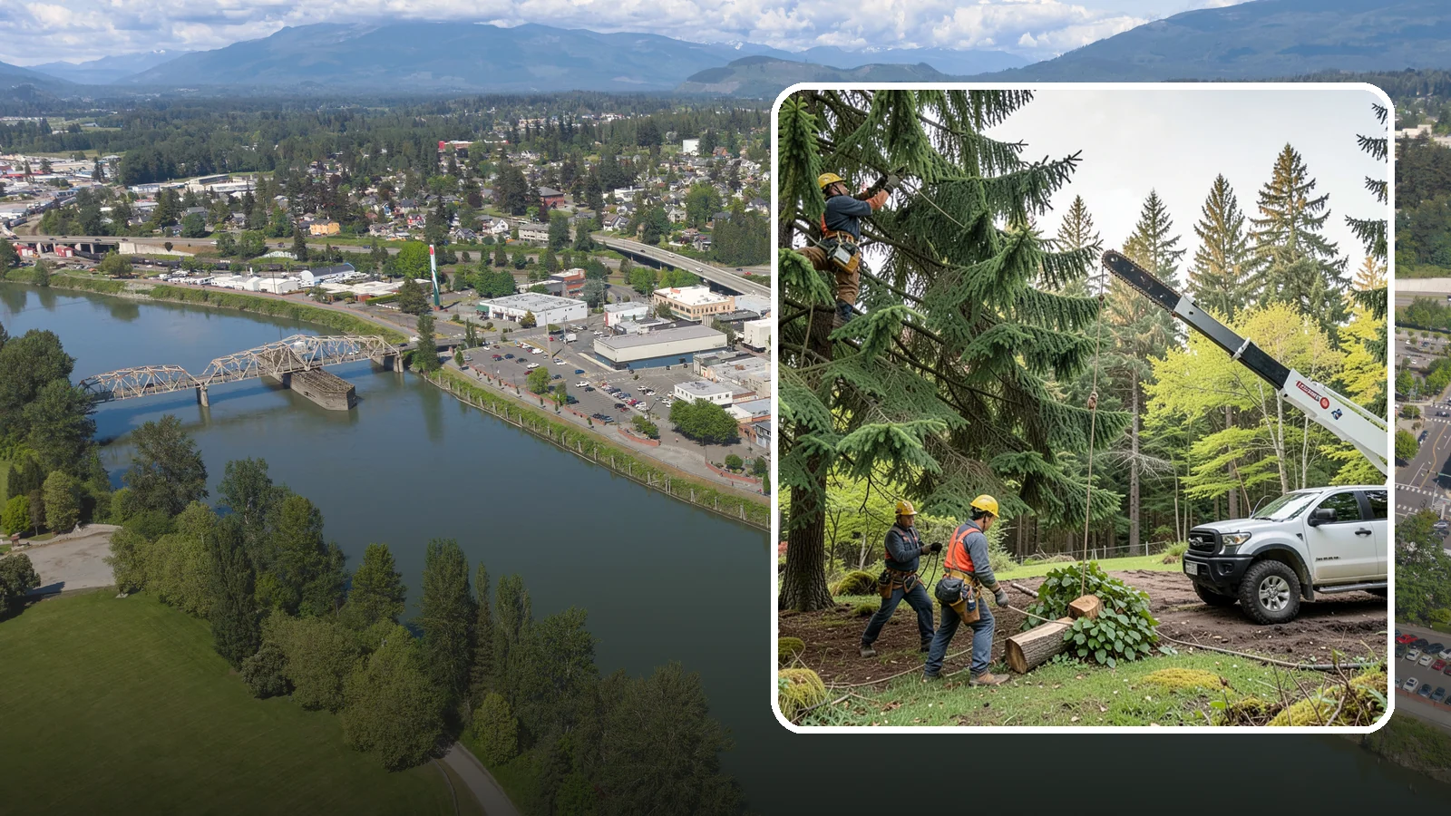 Small tree removal in Mount Vernon, Skagit County, WA - The removal of small or young trees.