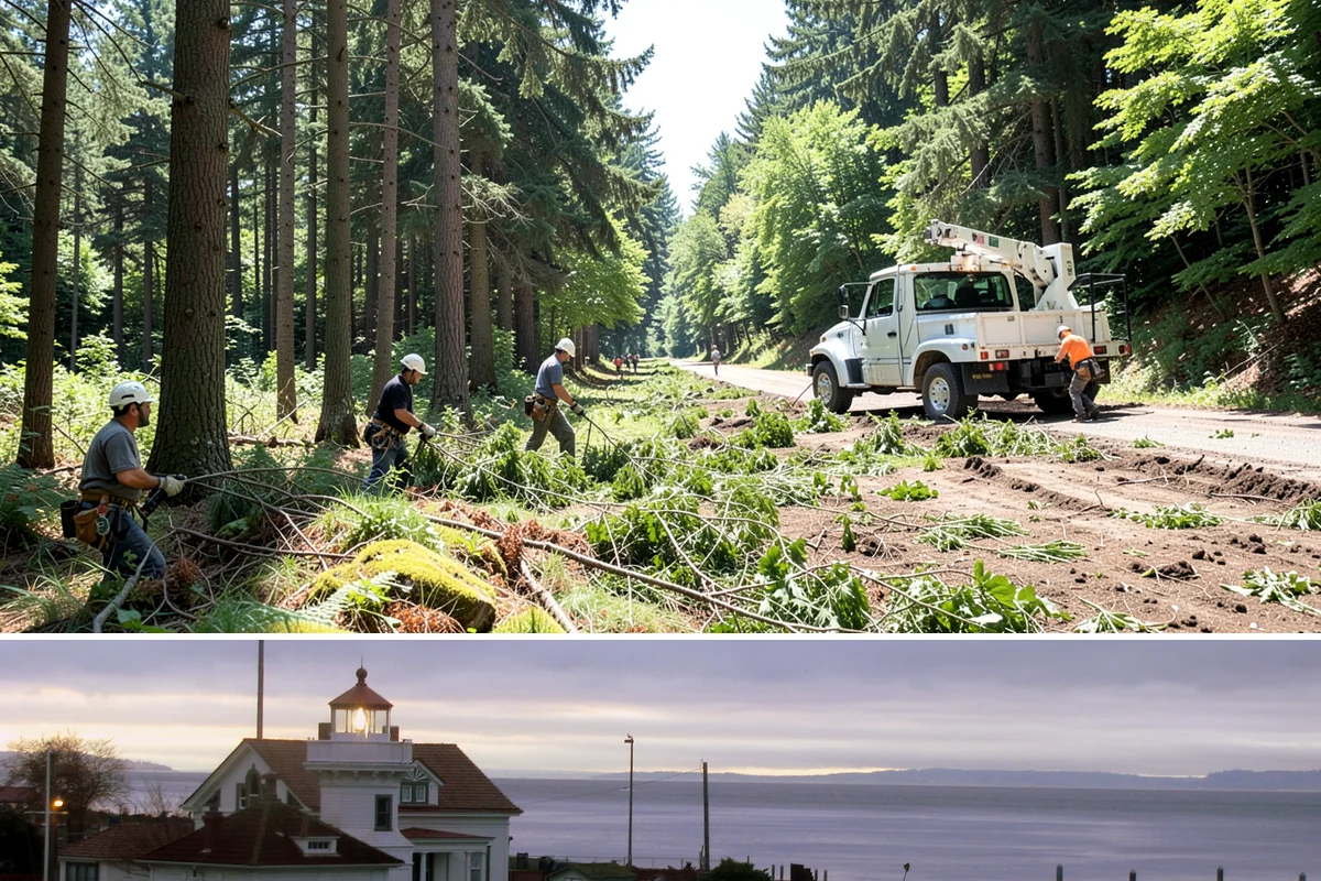 Small tree removal in Mukilteo, Snohomish County, WA - In the Puget Sound climate, this service can be performed year-round but may require extra caution during wet seasons when ground...