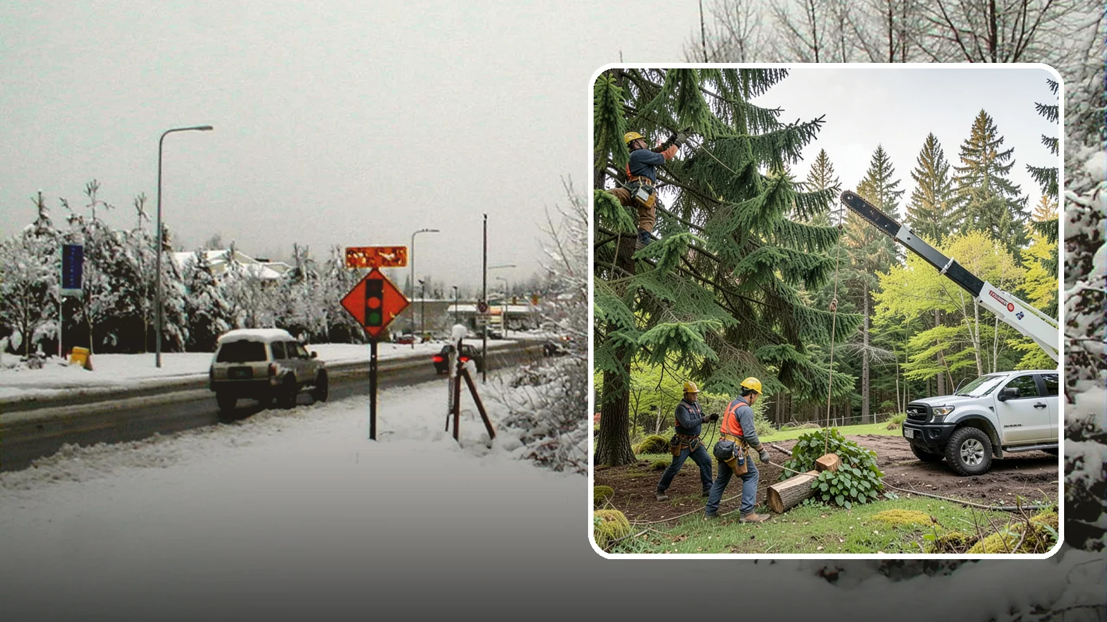 Small tree removal in Newcastle, King County, WA - The removal of small or young trees.