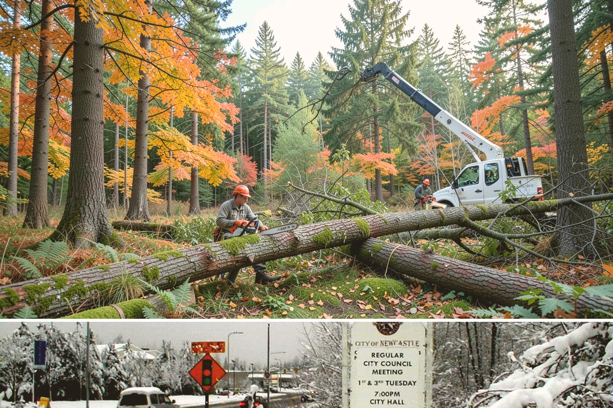 Small tree removal in Newcastle, King County, WA - In the Puget Sound climate, this service can be performed year-round but may require extra caution during wet seasons when ground...
