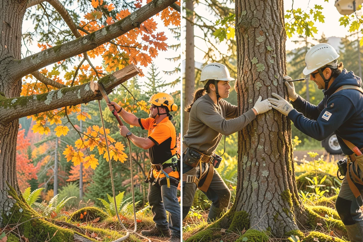Small tree removal in Orting, Pierce County, WA - On-site assessment and hazard evaluation