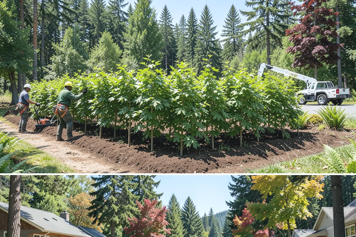 Small tree removal in Orting, Pierce County, WA - In the Puget Sound climate, this service can be performed year-round but may require extra caution during wet seasons when ground...