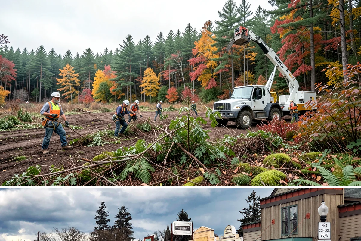 Small tree removal in Roy, Pierce County, WA - In the Puget Sound climate, this service can be performed year-round but may require extra caution during wet seasons when ground...