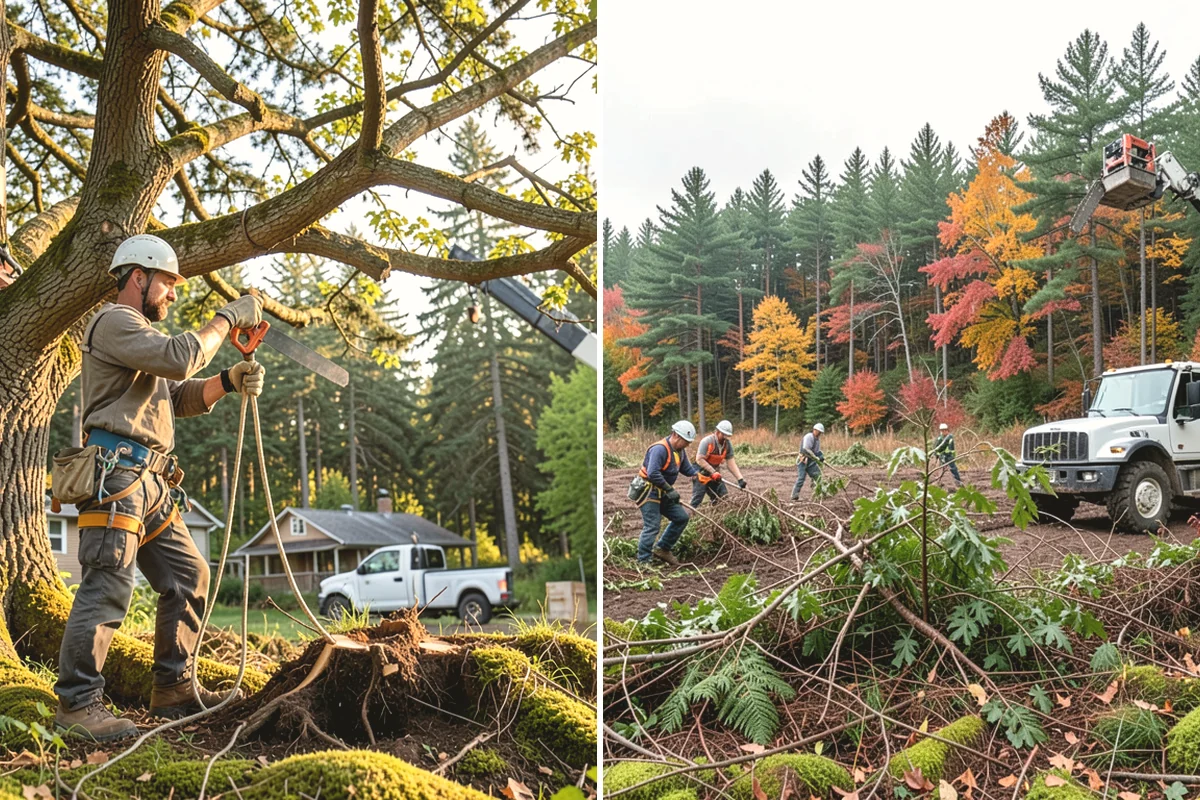 Small tree removal in Ruston, Pierce County, WA - On-site assessment and hazard evaluation