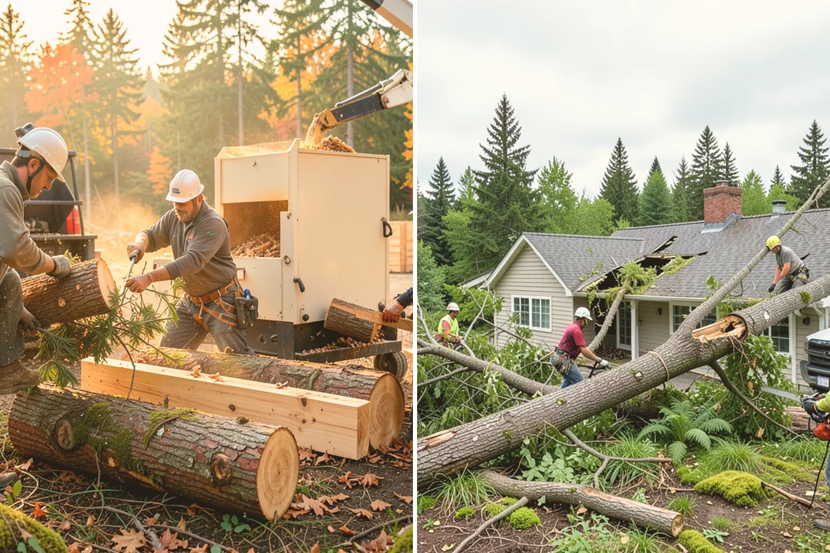 Small tree removal in Sammamish, King County, WA - On-site assessment and hazard evaluation