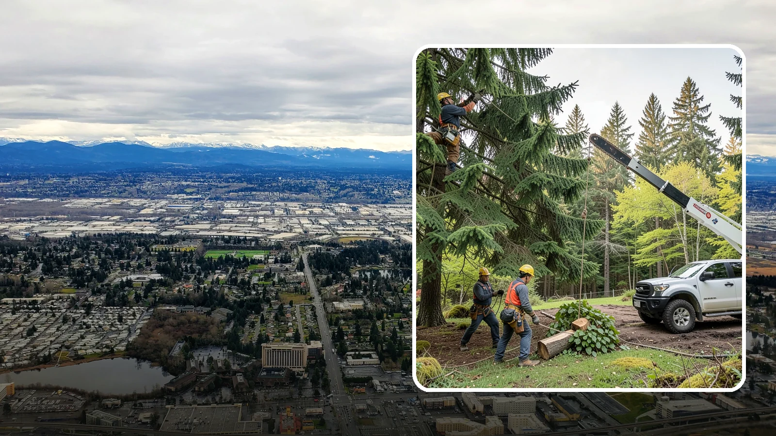 Small tree removal in SeaTac, King County, WA - The removal of small or young trees.