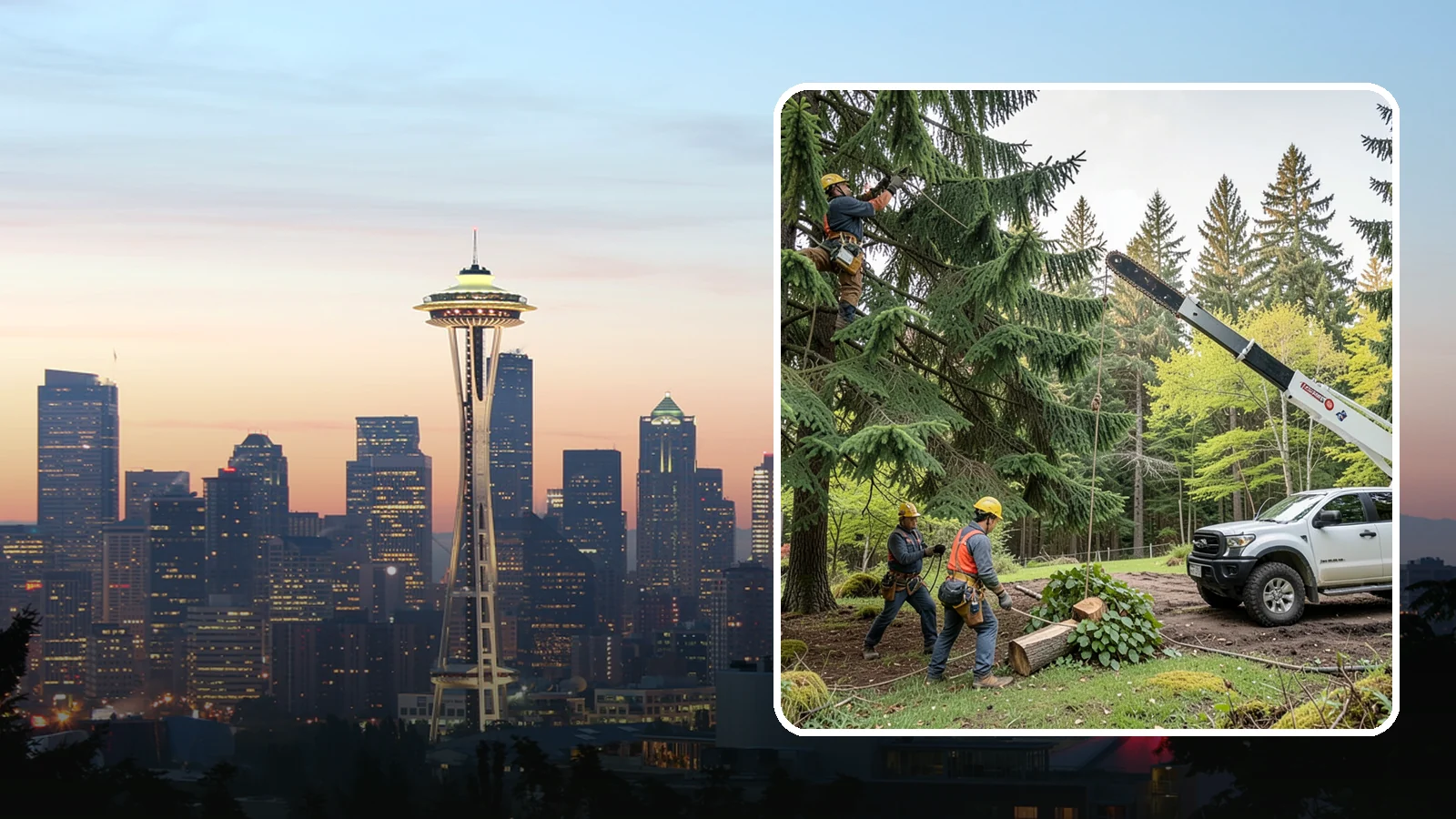 Small tree removal in Seattle, King County, WA - The removal of small or young trees.