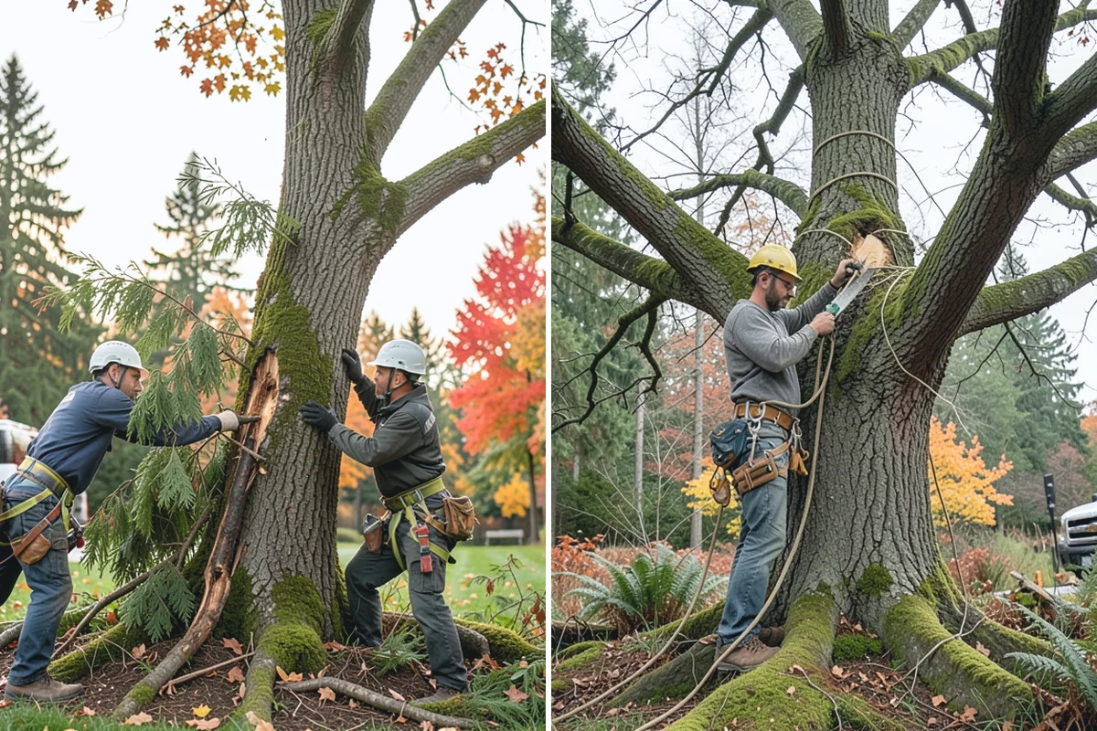 Small tree removal in Skykomish, King County, WA - On-site assessment and hazard evaluation