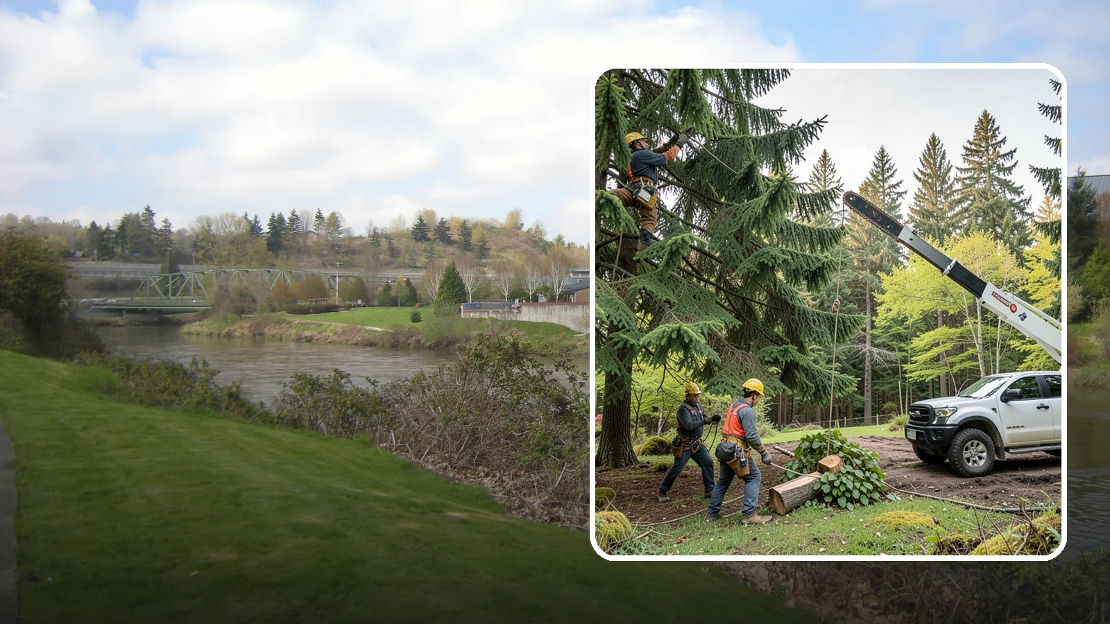 Small tree removal in Tukwila, King County, WA - The removal of small or young trees.