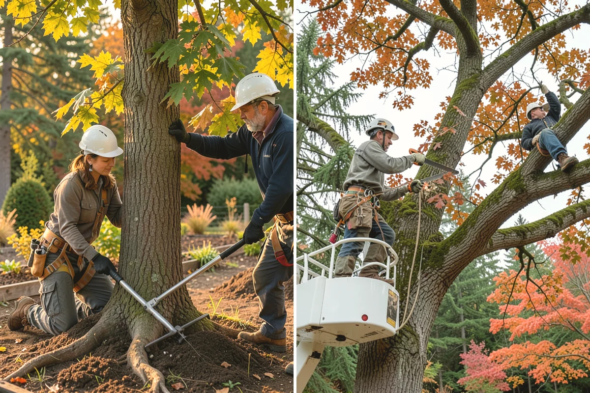 Small tree removal in Tukwila, King County, WA - On-site assessment and hazard evaluation