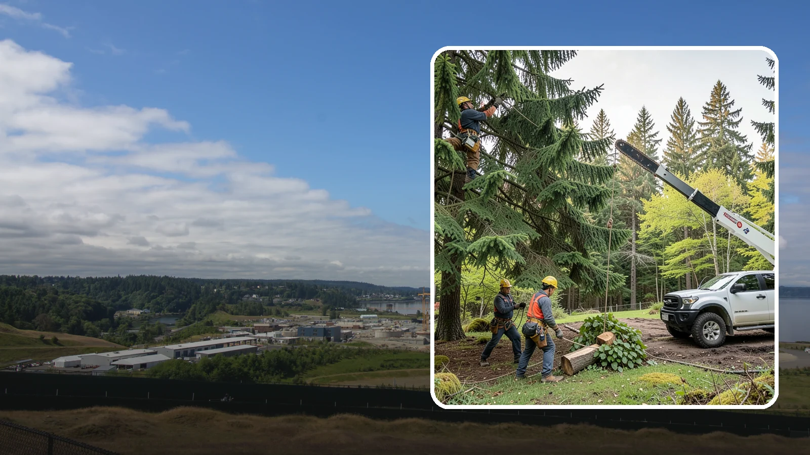 Small tree removal in University Place, Pierce County, WA - The removal of small or young trees.