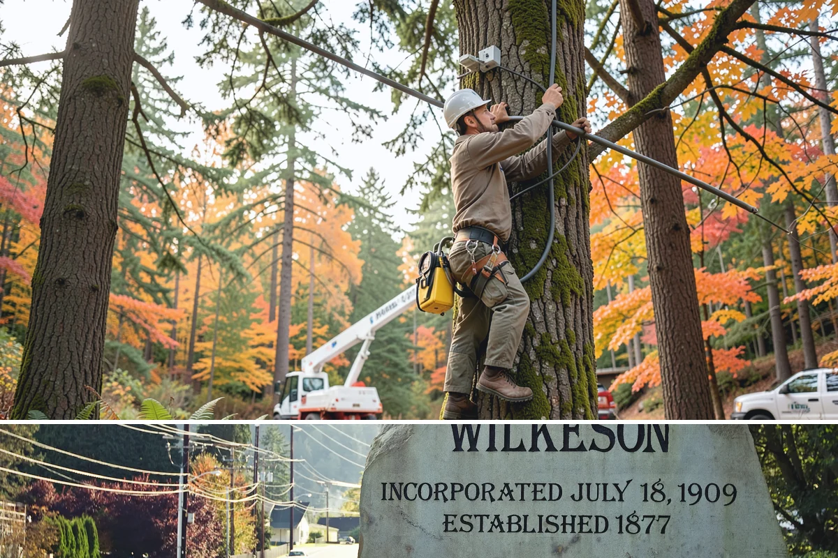Small tree removal in Wilkeson, Pierce County, WA - In the Puget Sound climate, this service can be performed year-round but may require extra caution during wet seasons when ground...