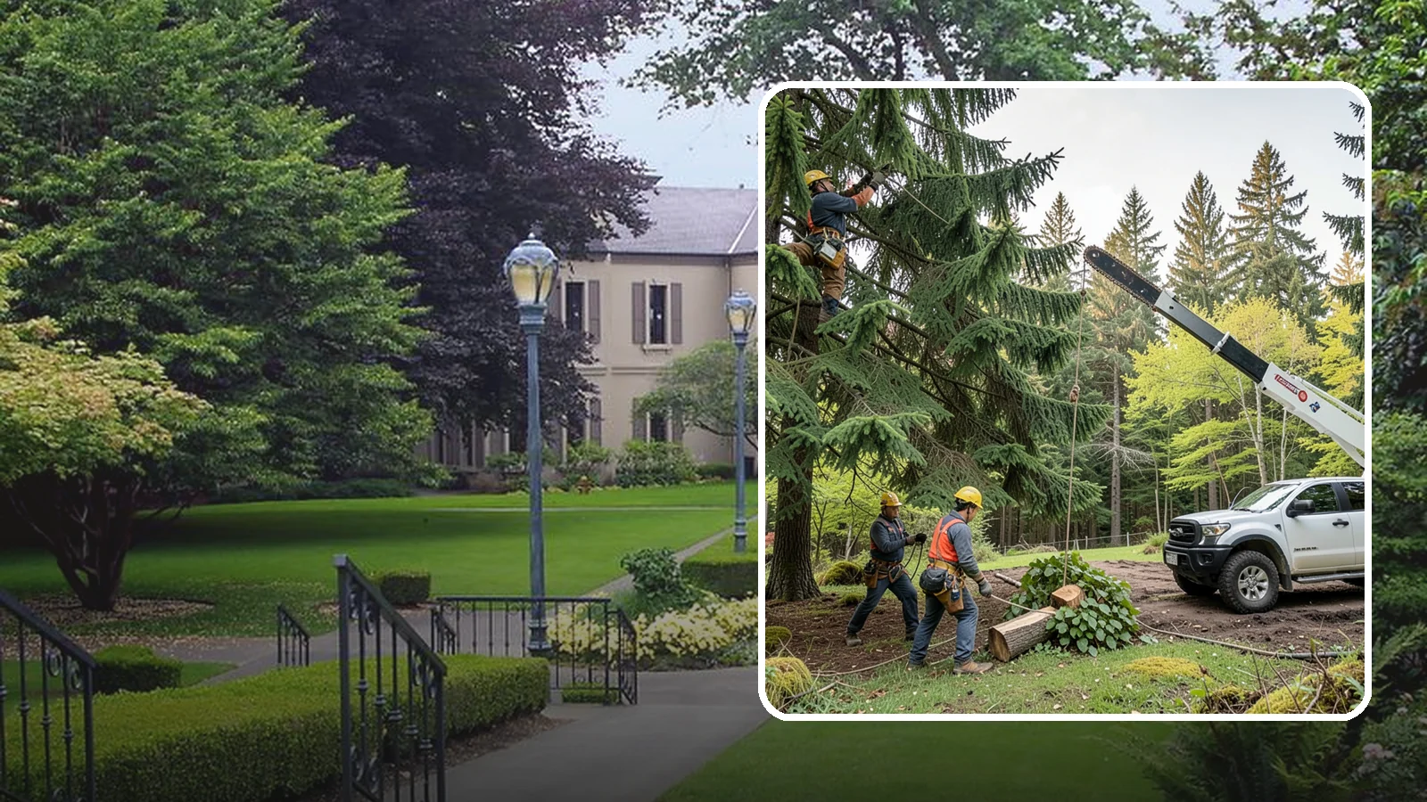 Small tree removal in Woodinville, King County, WA - The removal of small or young trees.
